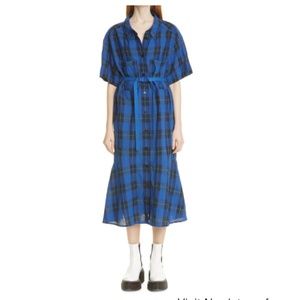 Stella McCartney Sally Plaid Blue dress Sz: IT 38/ US 2-4